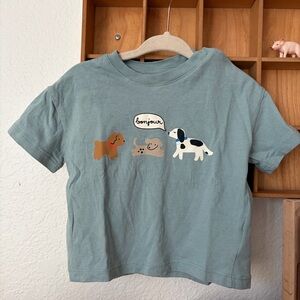 H&M baby Bonjour Dog Graphic T-Shirt - Blue